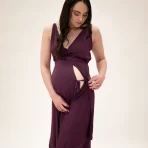 Juliet Labor Gown Plum2