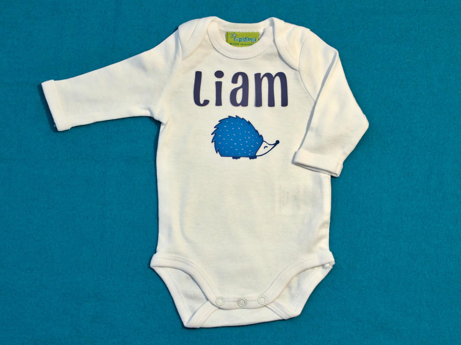 hedgehog baby onesie